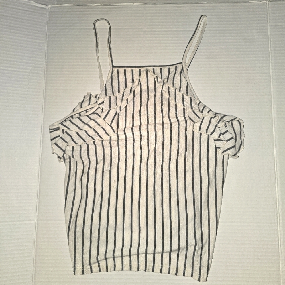 American Eagle Square Neck Ruffled Top